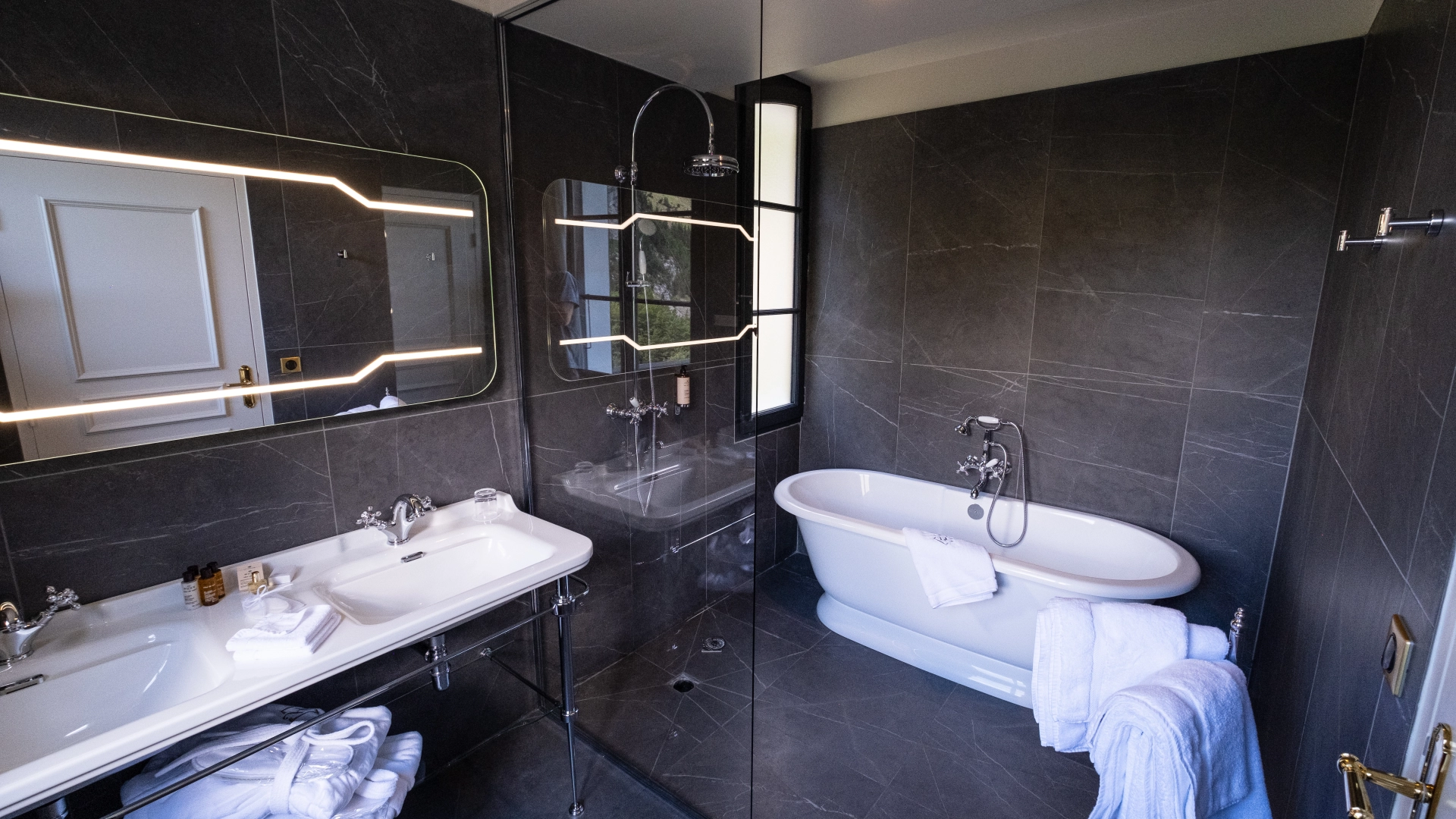 Les salles de bain...